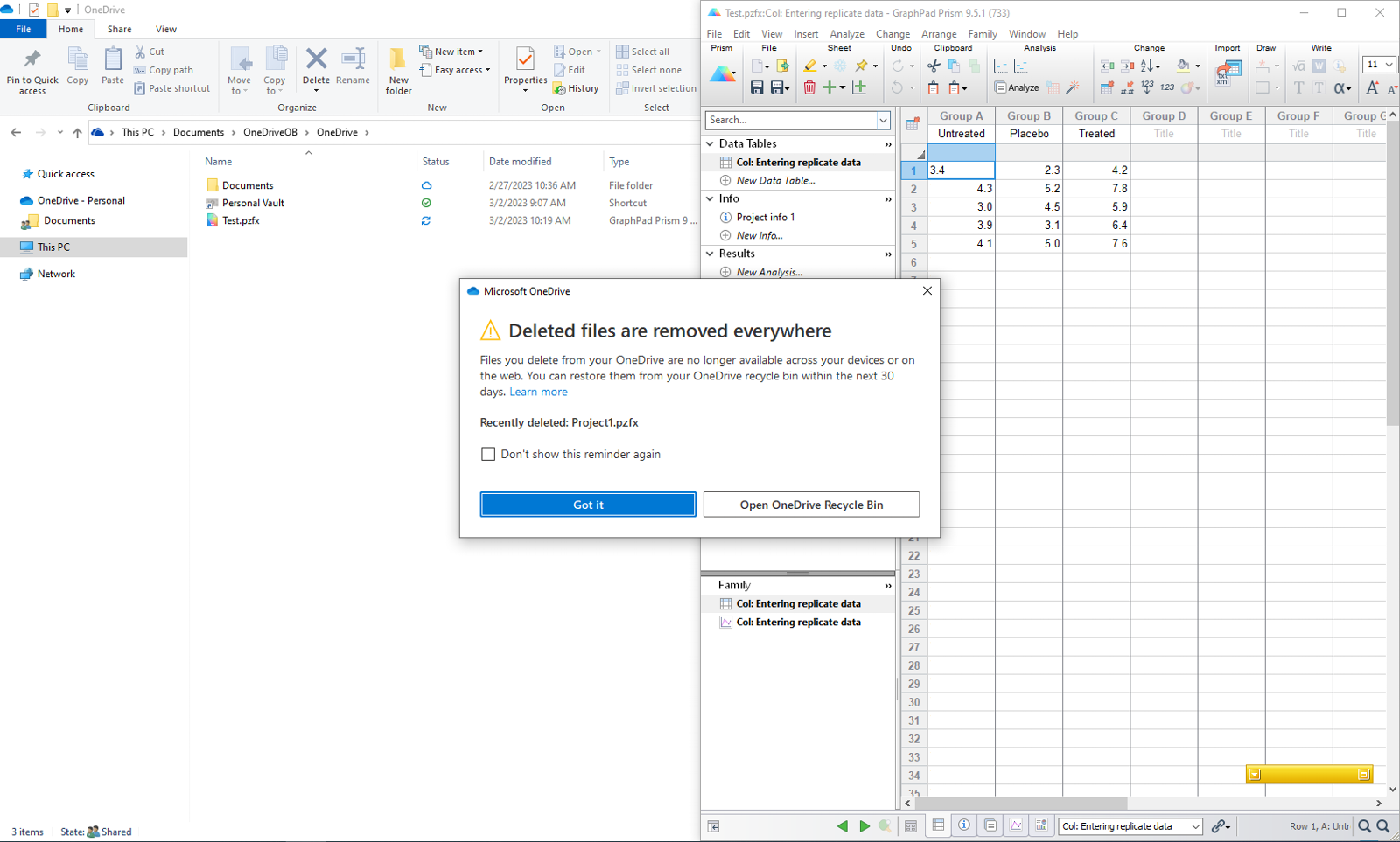 Prism and microsoft onedrive faq 2245 graphpad